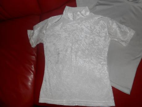 2 lesklé tričká, xs