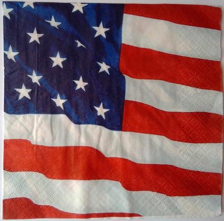 Servítka vlajka usa 4ks (s266), 