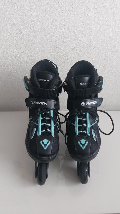 Korčule 2v1 raven pulse black/cyan, 33