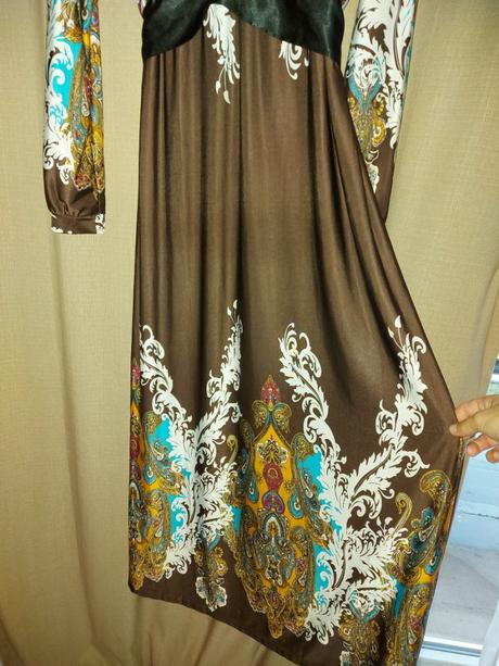 Elegantné maxi šaty, m