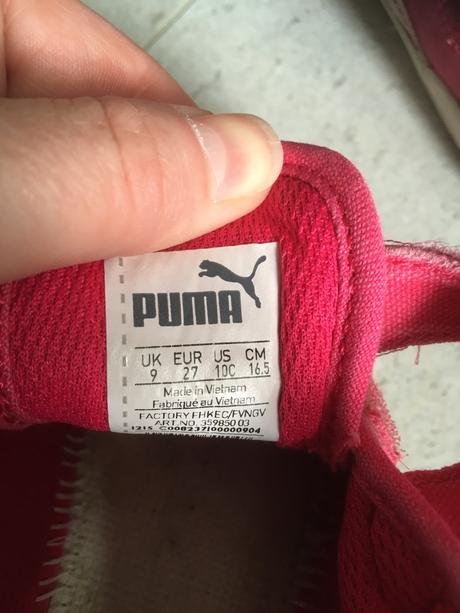 Tenisky platené na suchý zips puma, puma,27