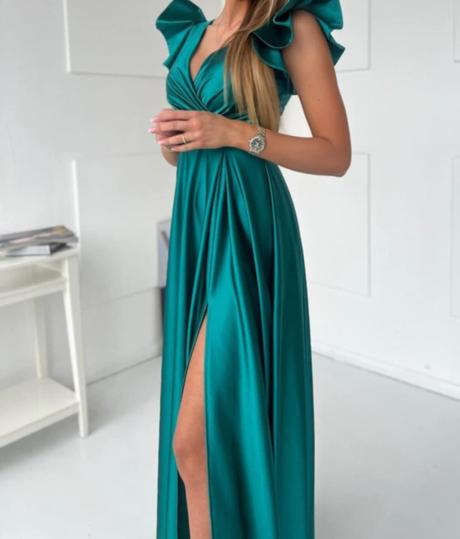 Spoločenské saténové šaty, m