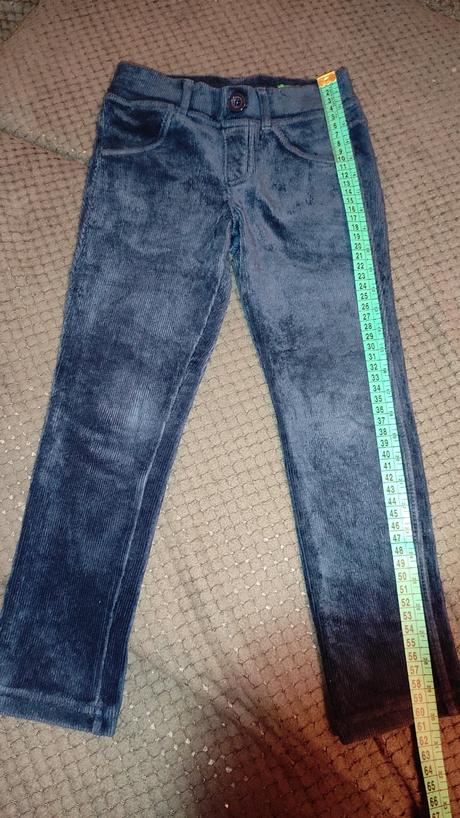 Elastické menčestrové legíny, benetton,110