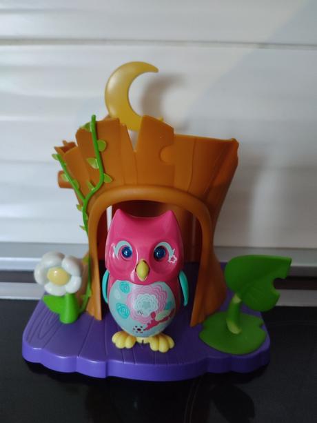 Spievajúca sova s domčekom,