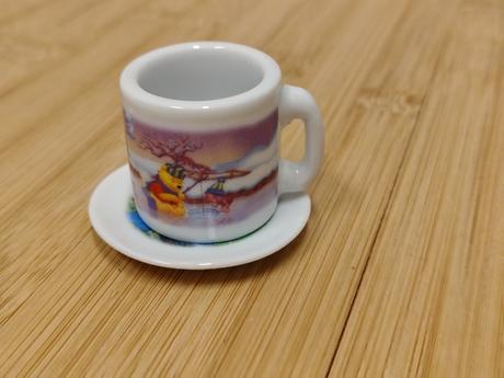 Zber mini porcelán pre bábiky macko pú 2 ks disney,