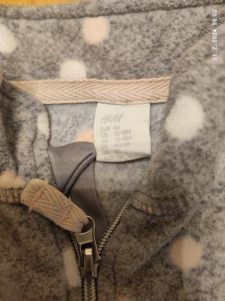 Mikina pre dievčatko 86, h&m,86