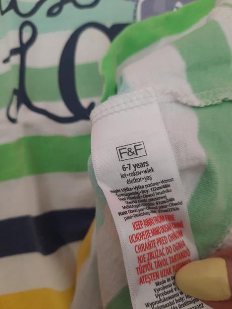 Dievčenské tričko, f&f,122
