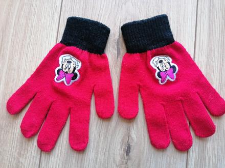 Rukavice minnie na cca 6-9 rokov, disney,122