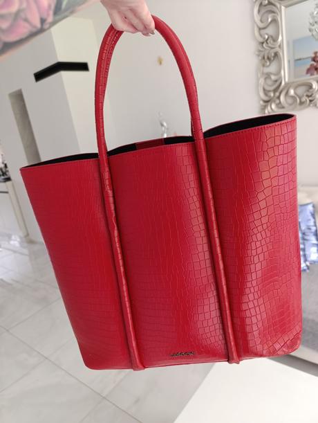 Kožená kabelka lasocki shopper, lasocki