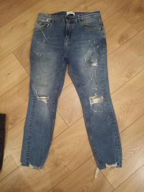 Pánske roztrhané rifle pull bear, pull&bear,40