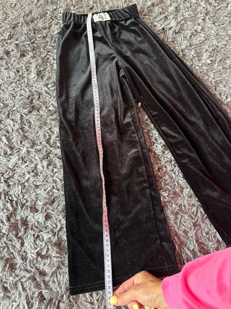 Semišové široké nohavice, 128