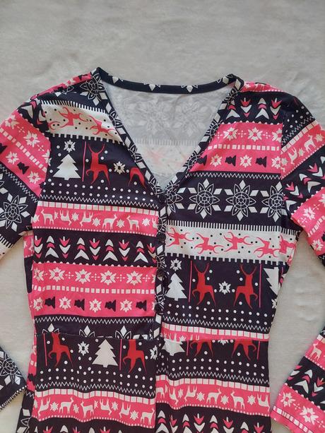 Sexi pyžamko s vianočným vzorom veľ.m, m