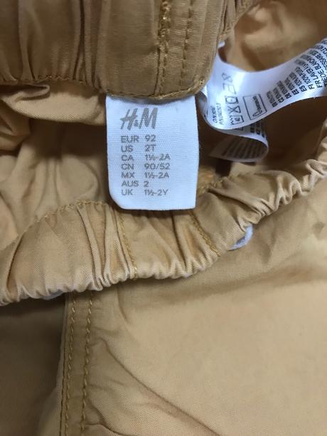 Kraťasky 92-98, h&m,98