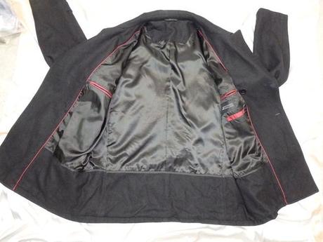 Kvalitný čierny pánsky kabát, authentic,xl