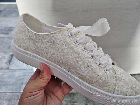 Svadobné tenisky ivory, 39