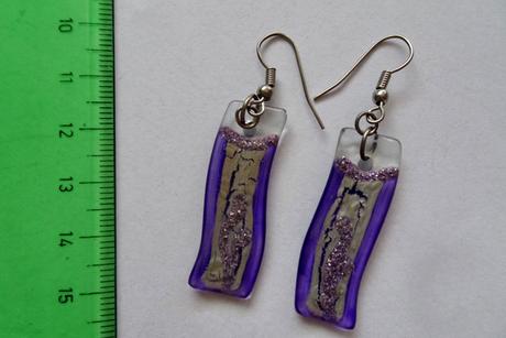 Náušnice fialové, 