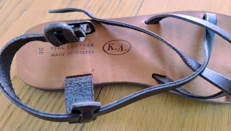 Kožené nové sandále, 38