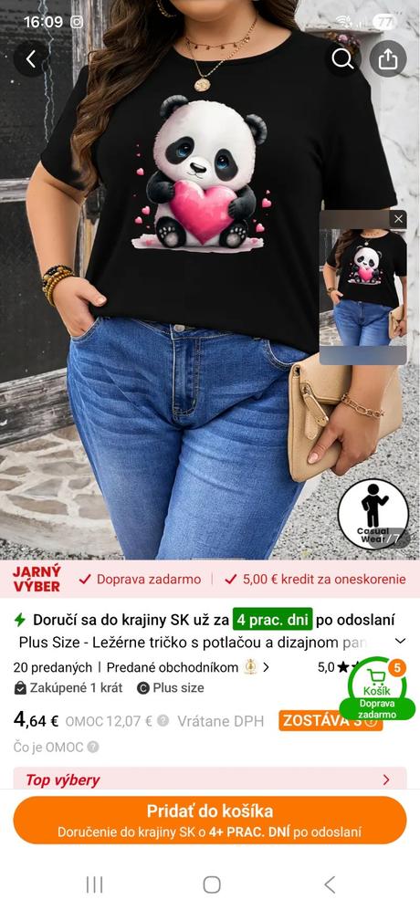 Tričko damske, 44 / 46 / xl / xxl