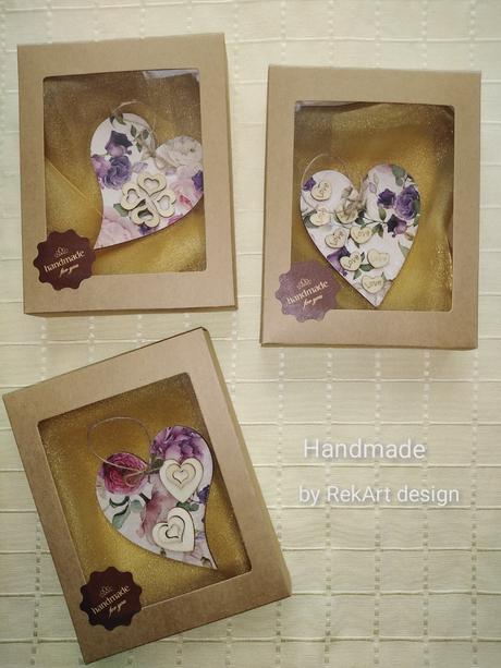 Srdcia z dreva - handmade,