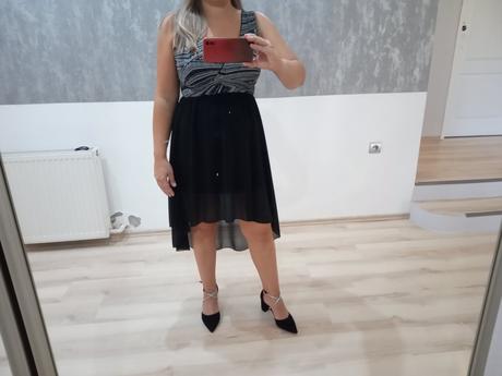 Šaty s predĺženým zadným dielom, m