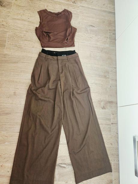 Damske nohavice s cipkou, bershka,xs