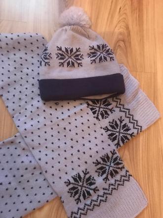 Detská súprava čiapka + šál,