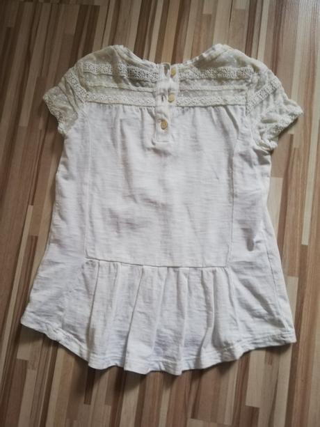 Biela tunika/tričko s čipkou, next,116