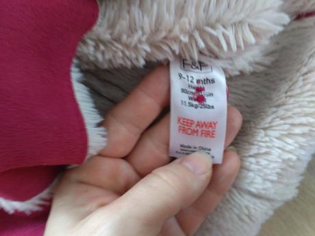 Malinový kabátik s kožušinkou, f&f,80