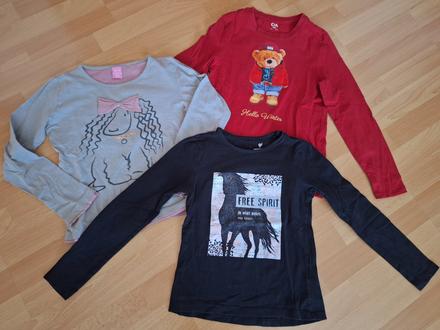 Tričká dlhý rukáv 140, c&a,140