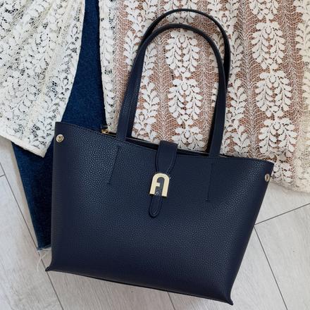 Furla shopper medium tmavomodrá, originál, furla