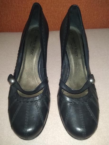 Kožené lodičky marco tozzi, marco tozzi,39