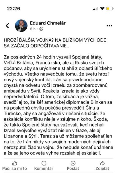 Hrozí svetu blížiaca sa vojna?