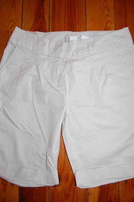 Krémové krátke nohavice, camaieu,36
