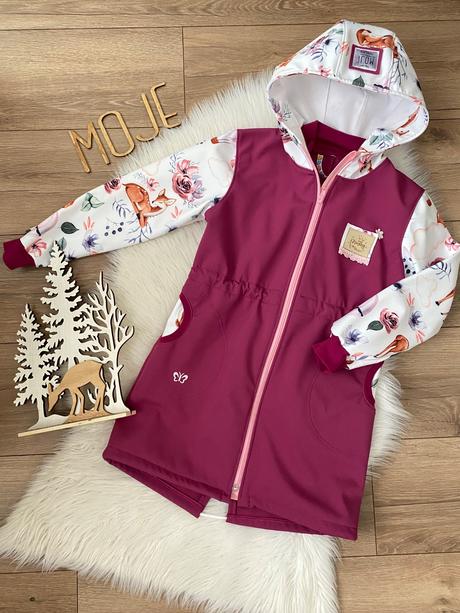 Dievcenska a chlapcenska softshellova parka, 98 - 128