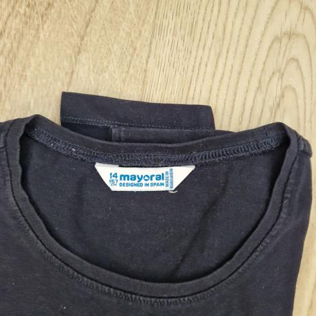 Tričko mayoral bavlnené tmavomodré, mayoral,158