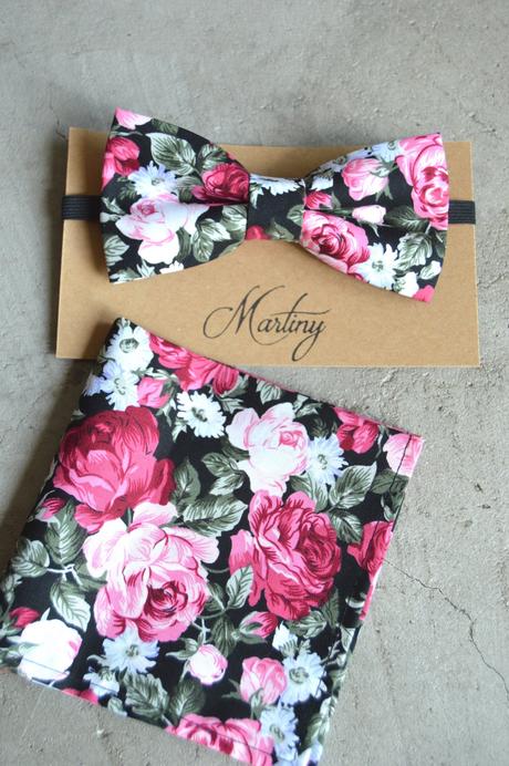 Motýlik + vreckovka kvety,