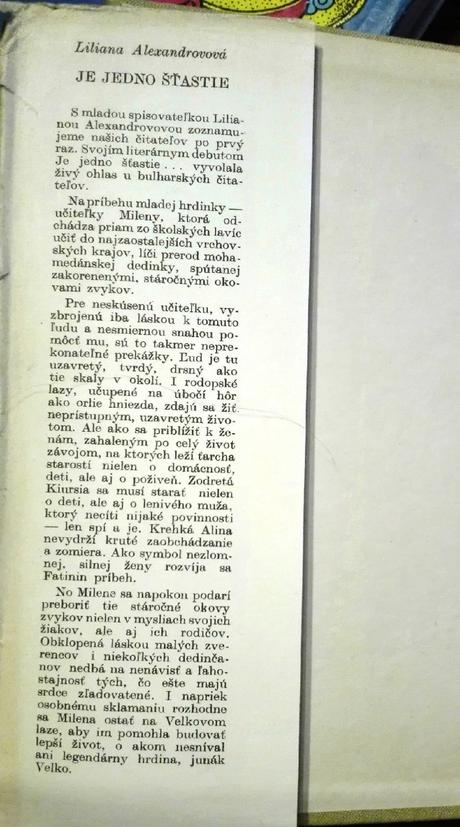 Je jedno šťastie - l. alexandrovová, 