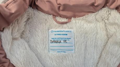 Zimna bunda pod zadok, primark,116