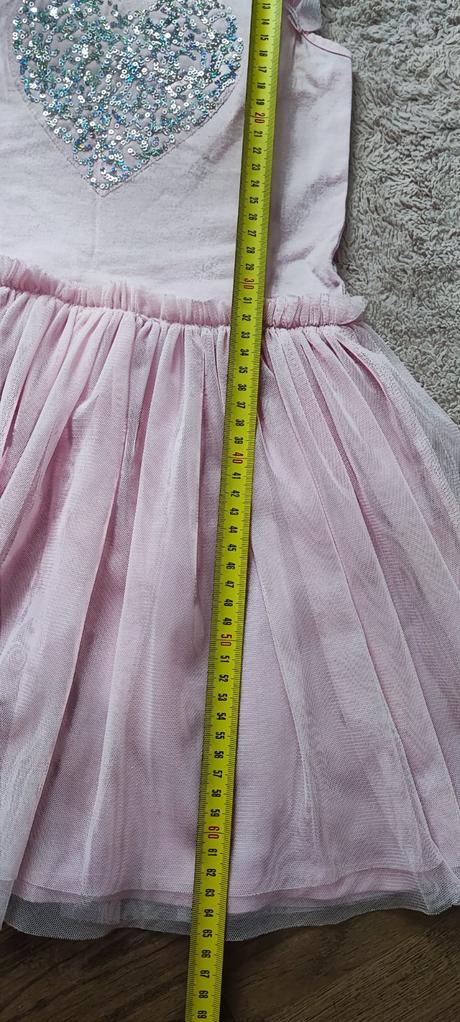 Letné šaty s trblietavým srdiečkom, dopodopo,128