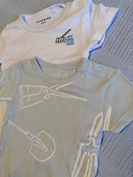 Body 2 ks krátky rukáv, reserved,68