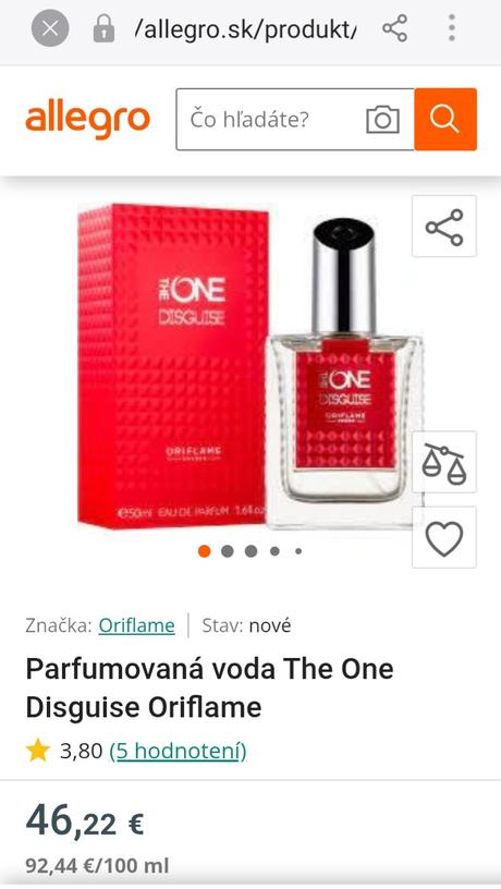 Parfém the one disguise z oriflame,