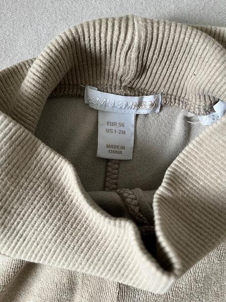 Zamatove teplaky, h&m,56