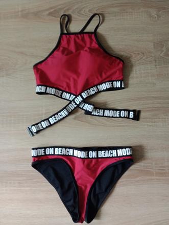 Super červené plavky cropp, s