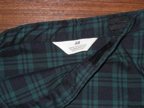 Kockovaná sukňa h&m, h&m,152