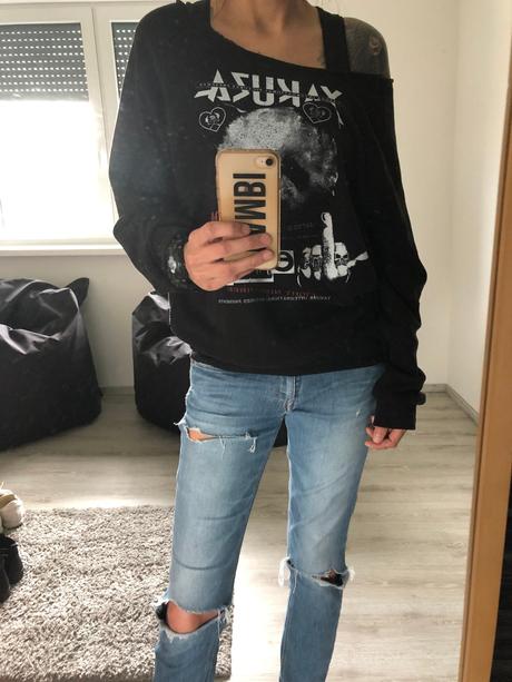 Mikina čierne dámska yakuza, l