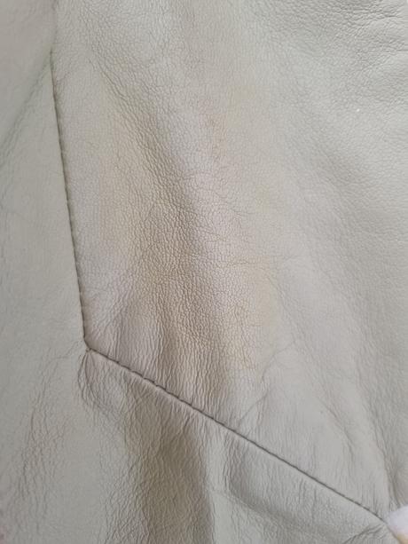 Bledozelenkavé kožené sako 40, 40