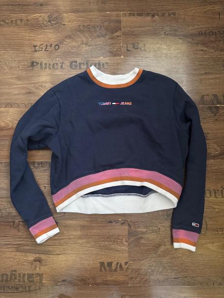 Cropnutá mikina tommy jeans, tommy hilfiger,xs