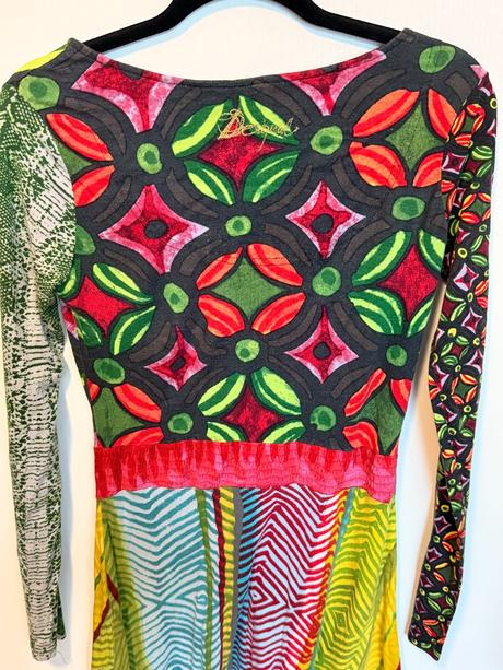 Desigual štýlové pestrofarebné šaty, desigual,l