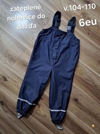 Zateplené nohavice do dažďa, 104
