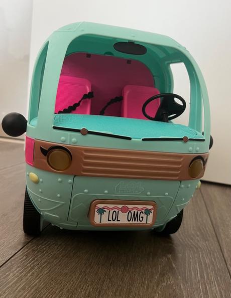 Lol surprise 2 in 1 glamper fashion camper karavan, 